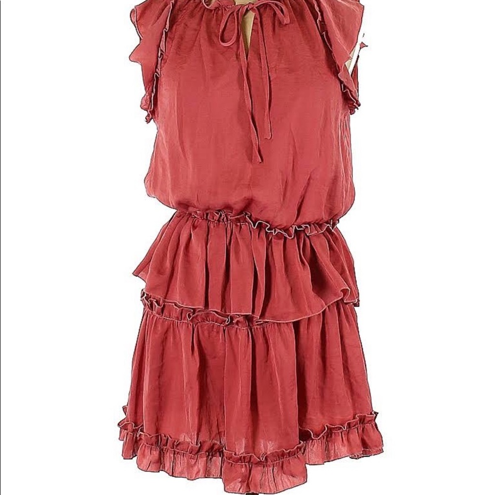 Nordstroms mini dress deep rose color size lg